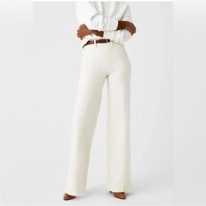 Spanx Wide Leg White Jeans | xl tall